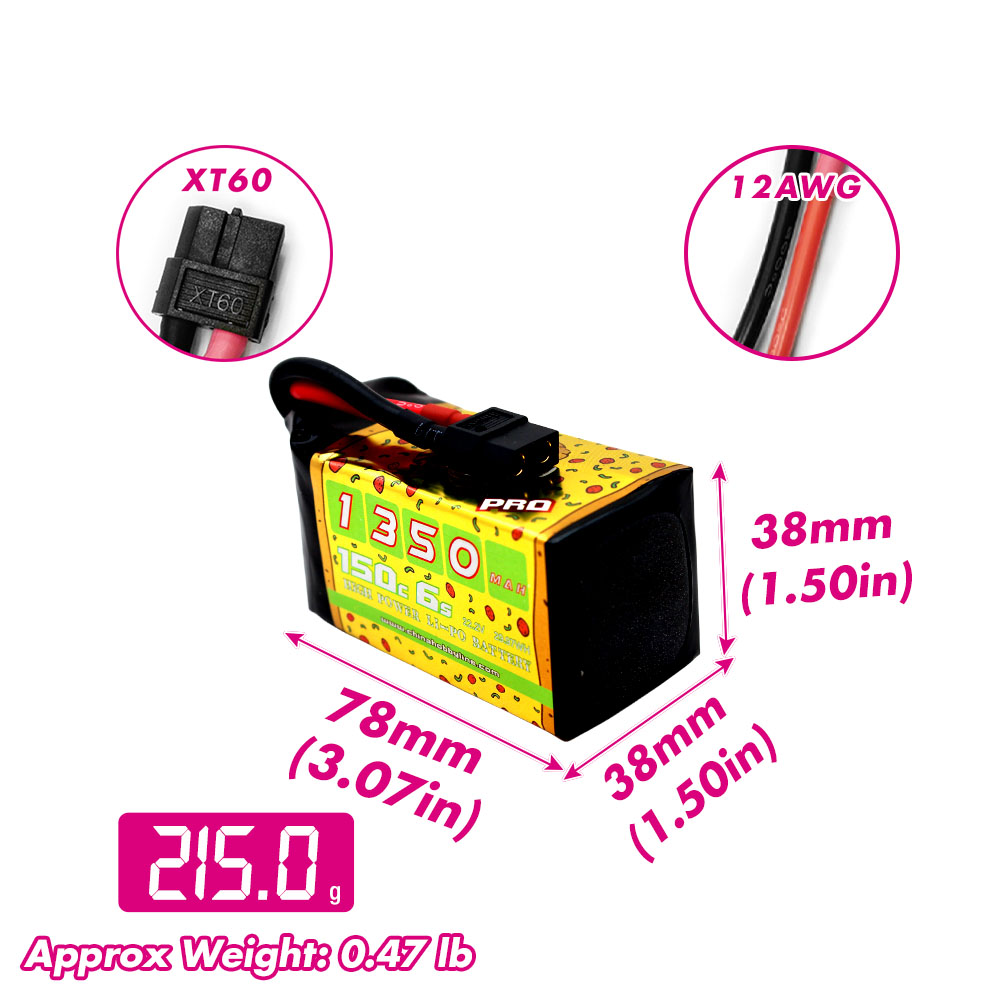 2PCS CNHL 6S 22.2V Lipo Batter - Drone Battery 6S review and price