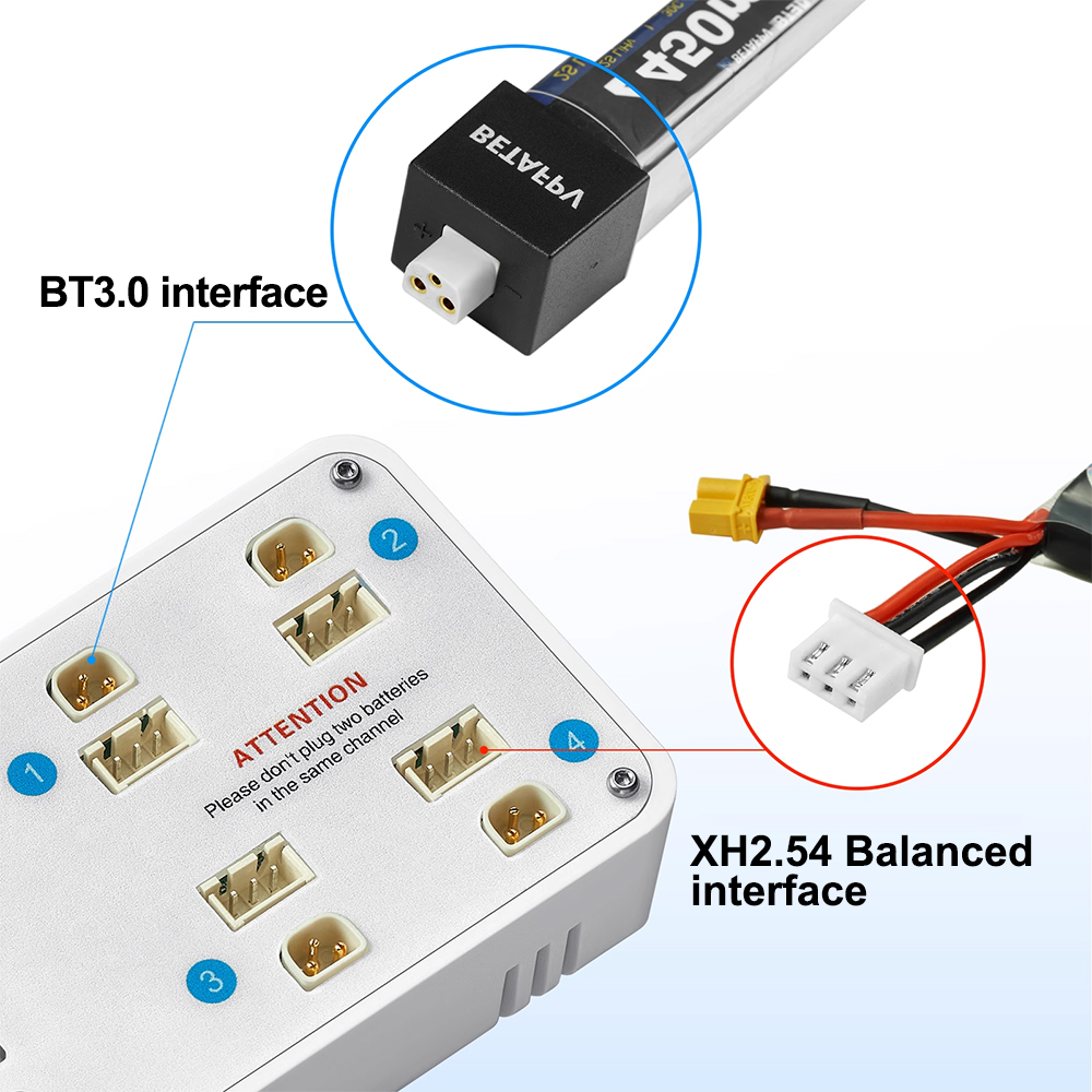 VIFLY Toothstor 4 Channel 2S L - Drone Battery Balance Charger review and price